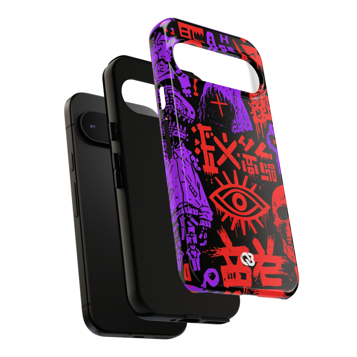Underground Cyber Glyphs · Tough Phone Case for Pixel ·  Black