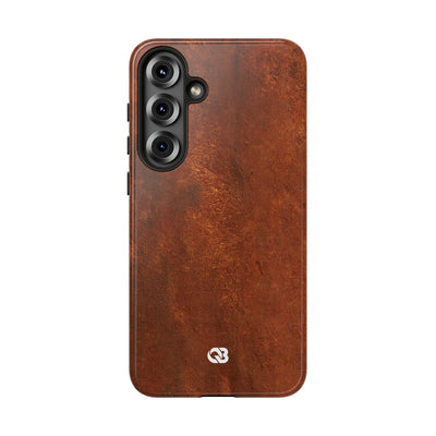 Orange Tough Phone Case for Samsung - Oxidized Iron Crust