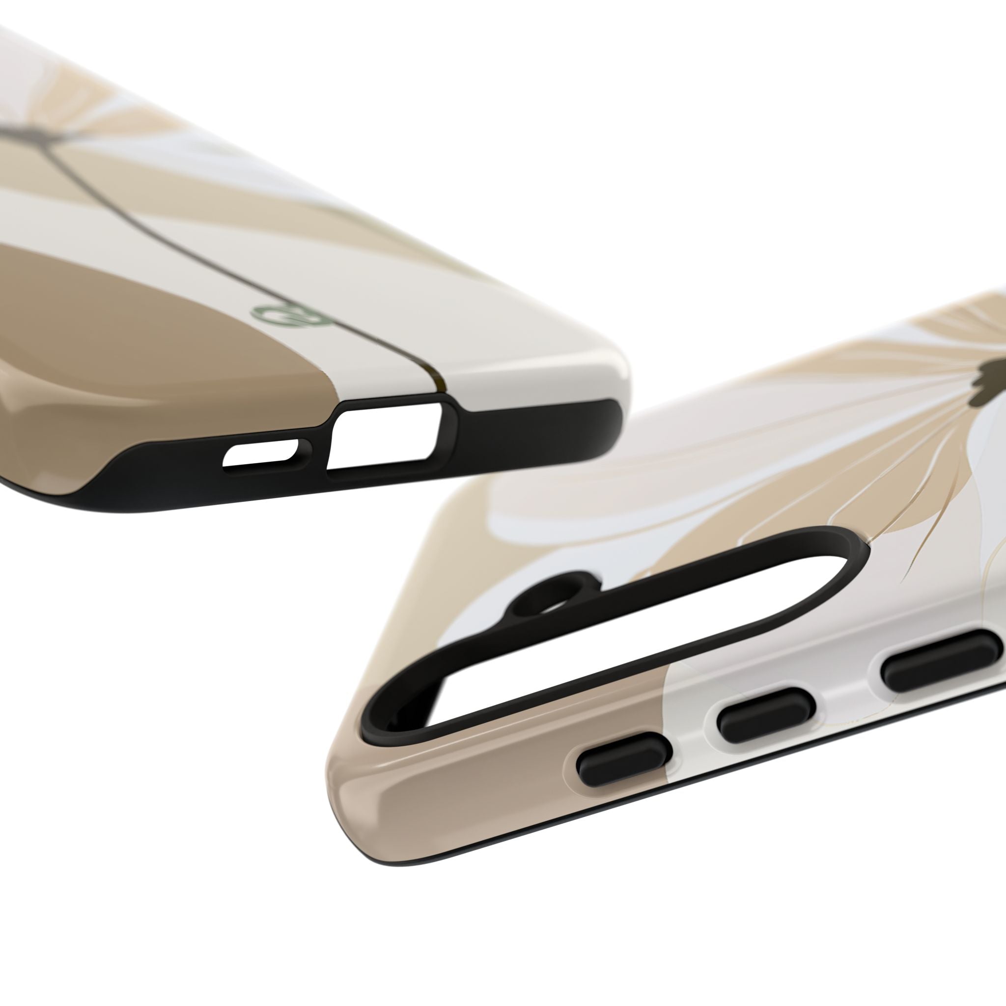 Beige Tough Phone Case for Samsung - Sage Linen Magnolia