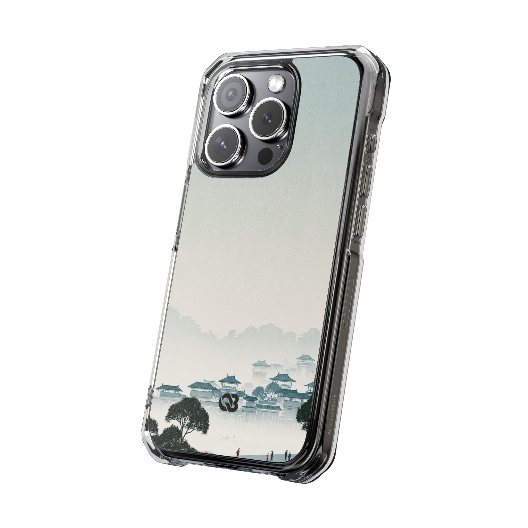 Blue Impact MagSafe Phone Case for iPhone - Mist Valley Pagoda