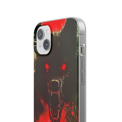 Crimson Wolf iPhone 14 Plus Case - Soft