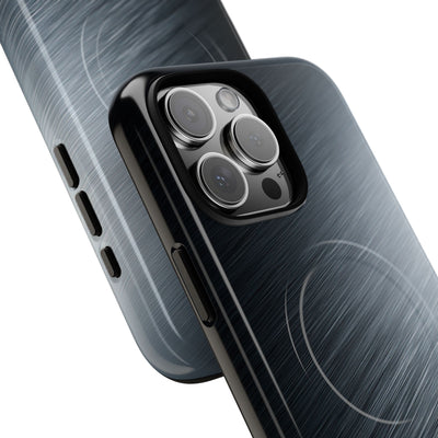 Grey Tough 2.0 Magsafe Phone Case for iPhone - Charcoal Brushed Steel