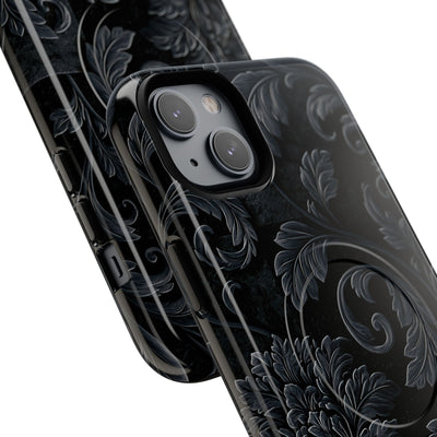 Obsidian Damask · Tough 2.0 Magnetic Phone Case for iPhone · Black