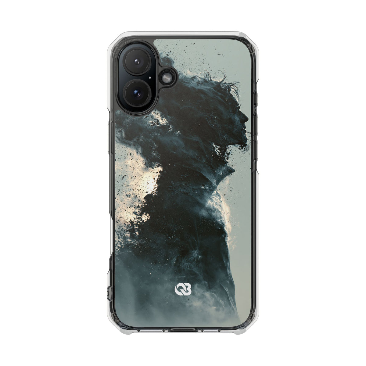 Ashen Dissolution · Clear Impact Magnetic Phone Case for iPhone ·  Black