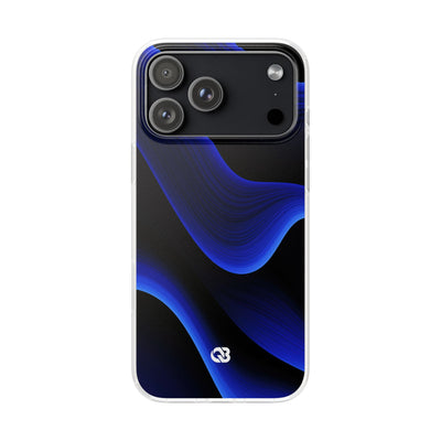 Blue Lite Phone Case for iPhone - Electric Cobalt Flow
