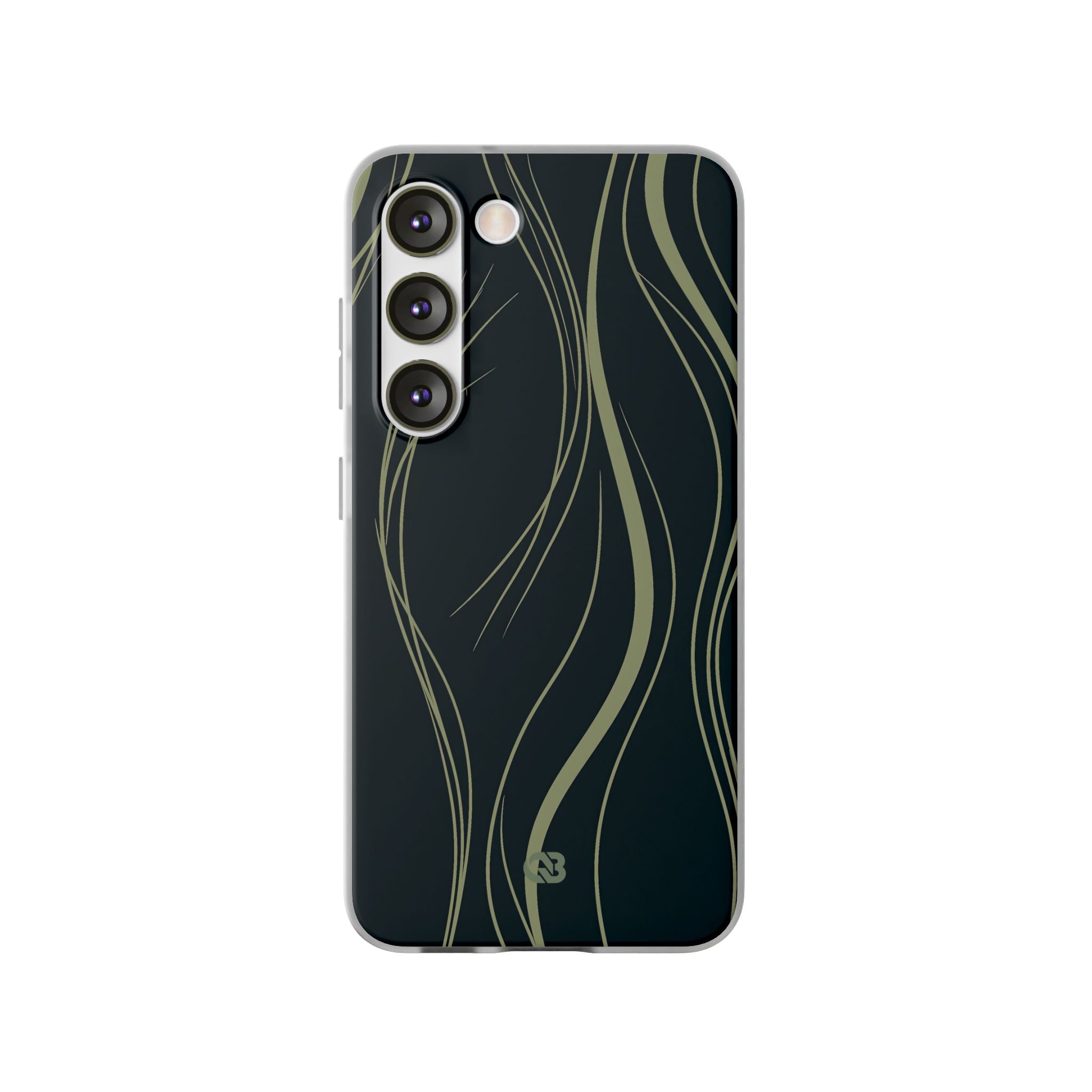 Green Lite Phone Case for Samsung - Obsidian Sage Flow