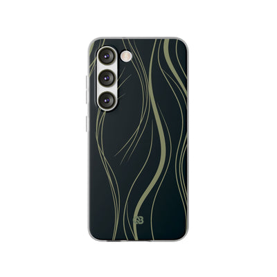Green Lite Phone Case for Samsung - Obsidian Sage Flow