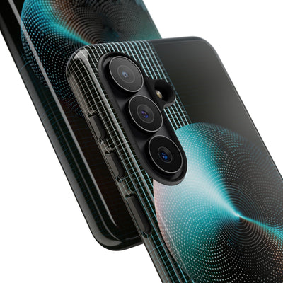 Blue Tough Phone Case for Samsung - Cyan Vector Sphere