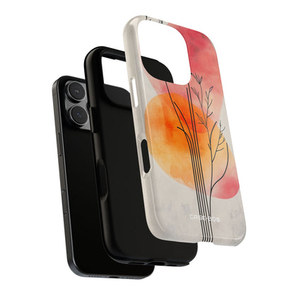Branching Stems Sunset iPhone 16 Pro Case - Tough