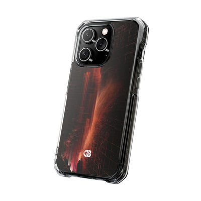 Luminous Monolith · Clear Impact Magnetic Phone Case for iPhone · Black