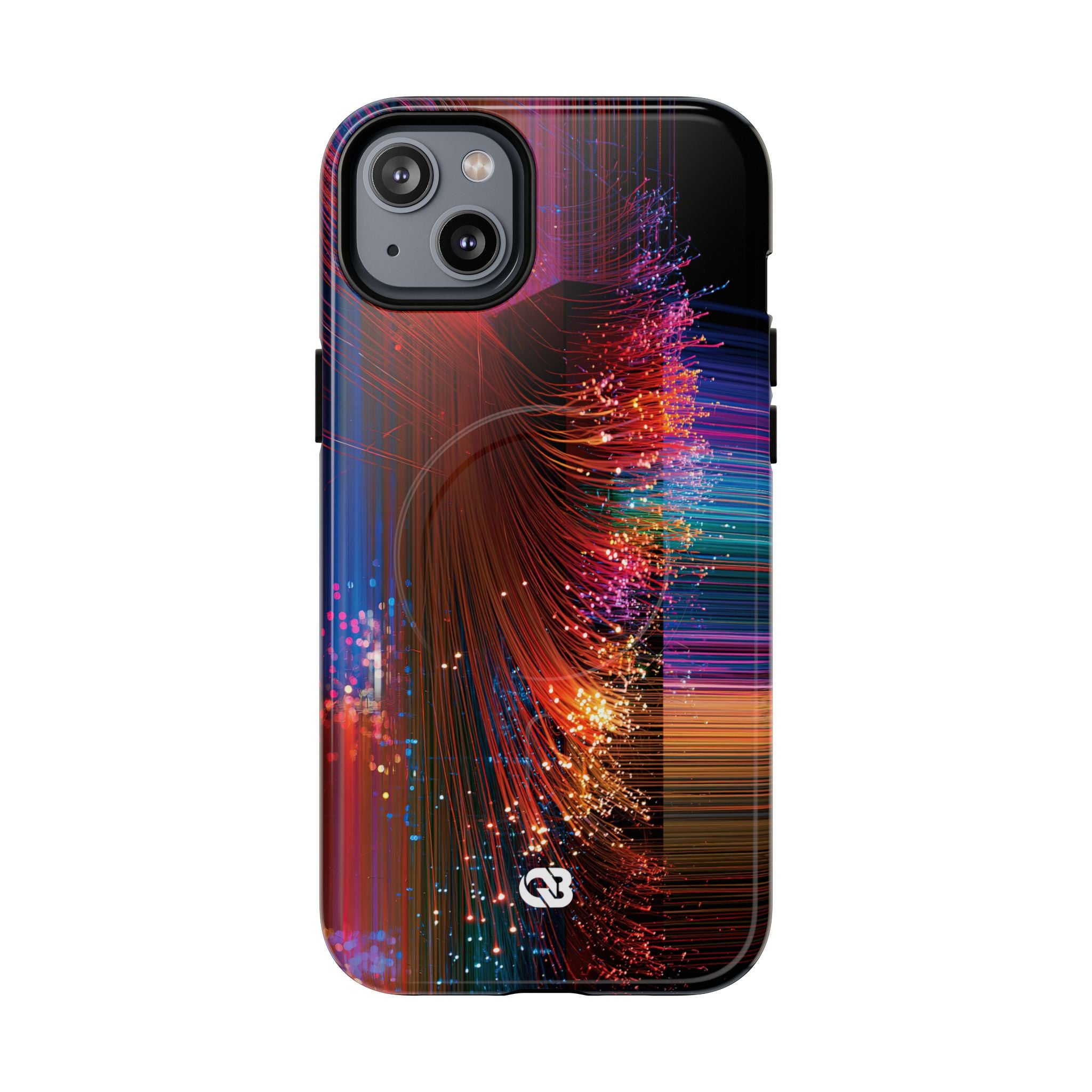 Black Tough 2.0 Magsafe Phone Case for iPhone - Cyber Optic Streak
