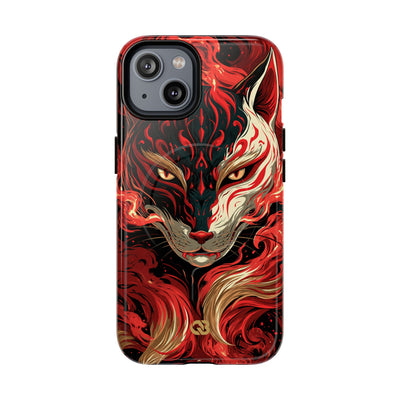 Crimson Kitsune Spirit · Tough 2.0 Magnetic Phone Case for iPhone · Red