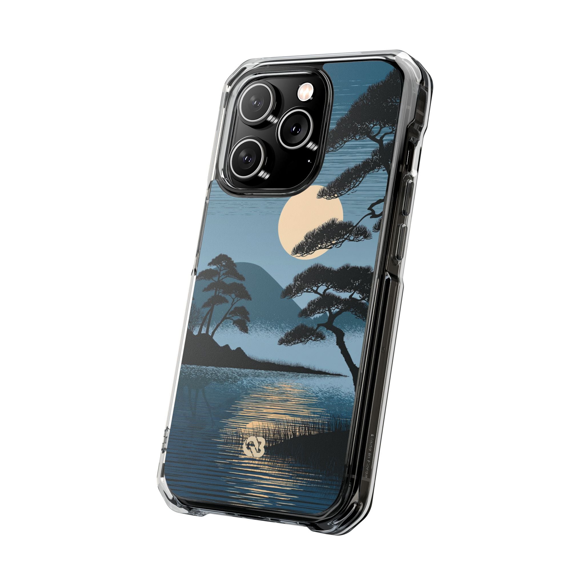 Blue Impact MagSafe Phone Case for iPhone - Midnight Kyoto Pine