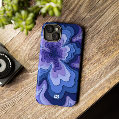 Periwinkle Strata Bloom · Tough Phone Case for iPhone · Purple
