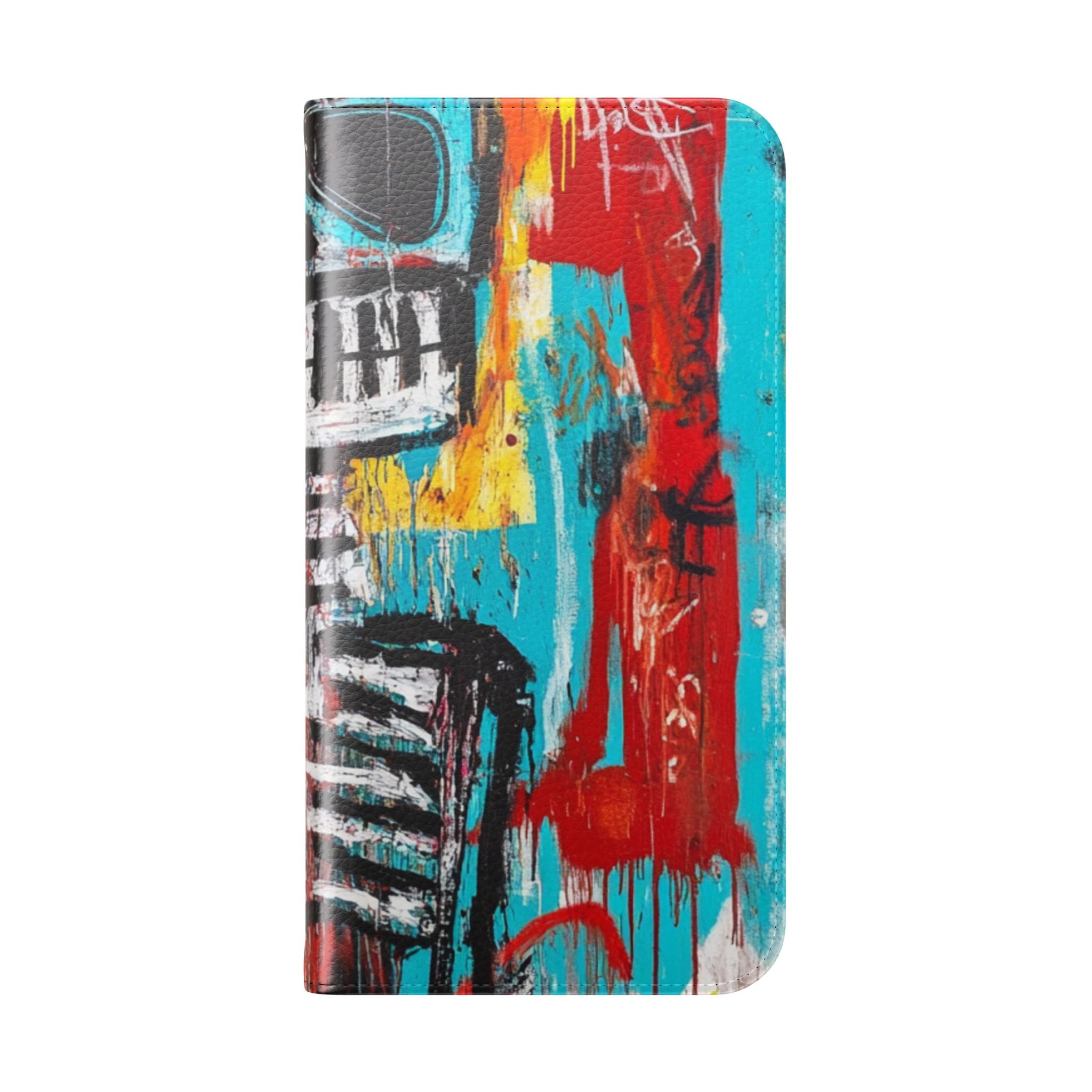 Neon Skull Chaos - iPhone 15 Pro Max Case - Wallet