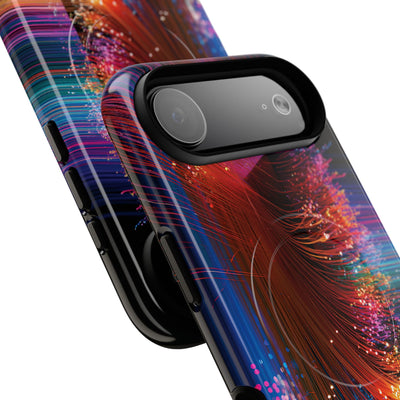 Black Tough 2.0 Magsafe Phone Case for iPhone - Cyber Optic Streak
