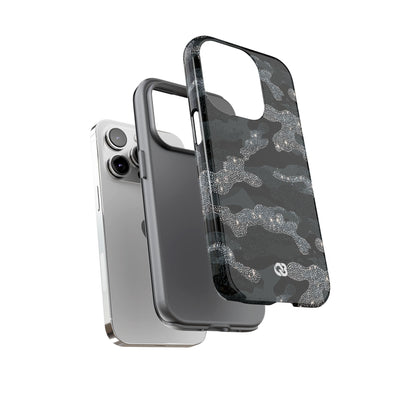 Glitter Shadow Camo · Tough Phone Case for iPhone · Black