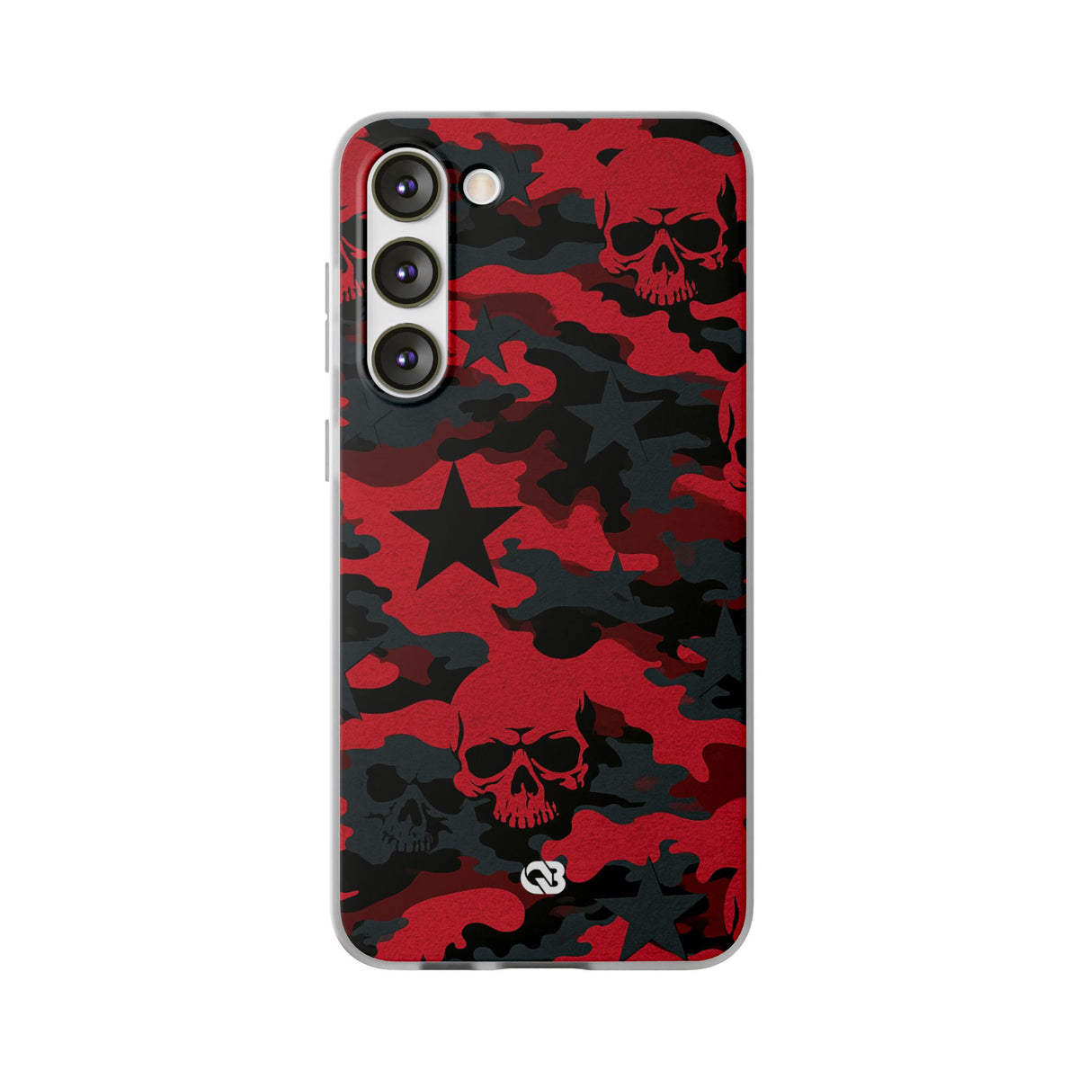 Crimson Skull Camo · Lite Phone Case for Samsung · Red