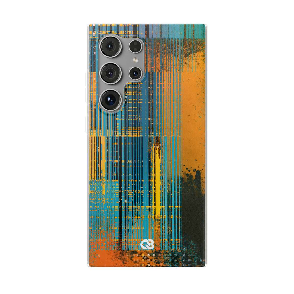 Cyber Glitch Stream · Lite Phone Case for Samsung · Teal