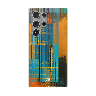 Cyber Glitch Stream · Lite Phone Case for Samsung · Teal
