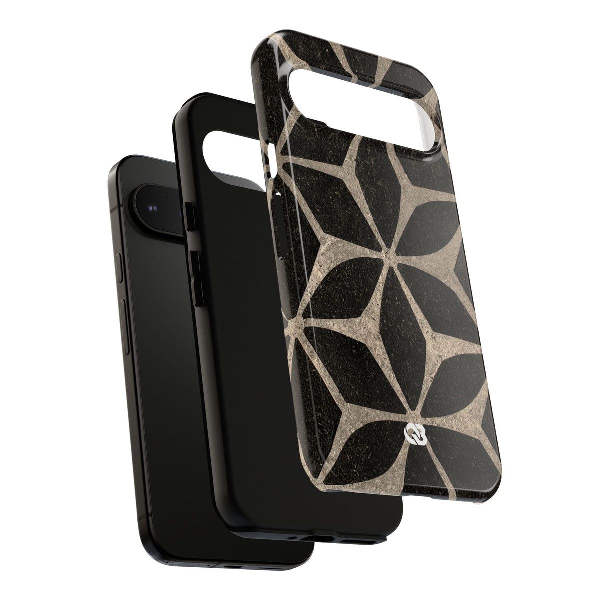 Concrete Mosaic Star · Tough Phone Case for Pixel ·  Black