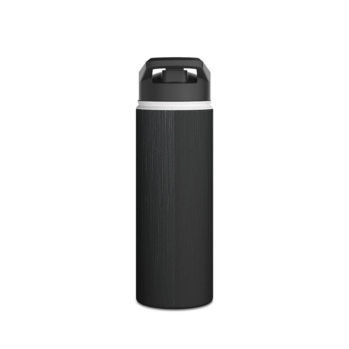 Obsidian Brushed Steel · Insulated Water Bottle · Black
