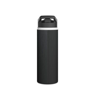 Obsidian Brushed Steel · Insulated Water Bottle · Black