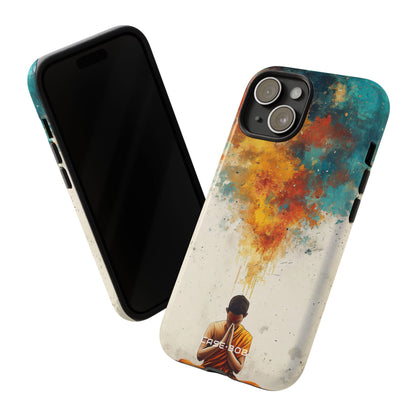 Meditative Glow iPhone 15 Case - Tough
