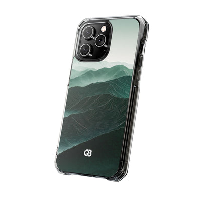 Alpine Mist · Clear Impact Magnetic Phone Case for iPhone · Green