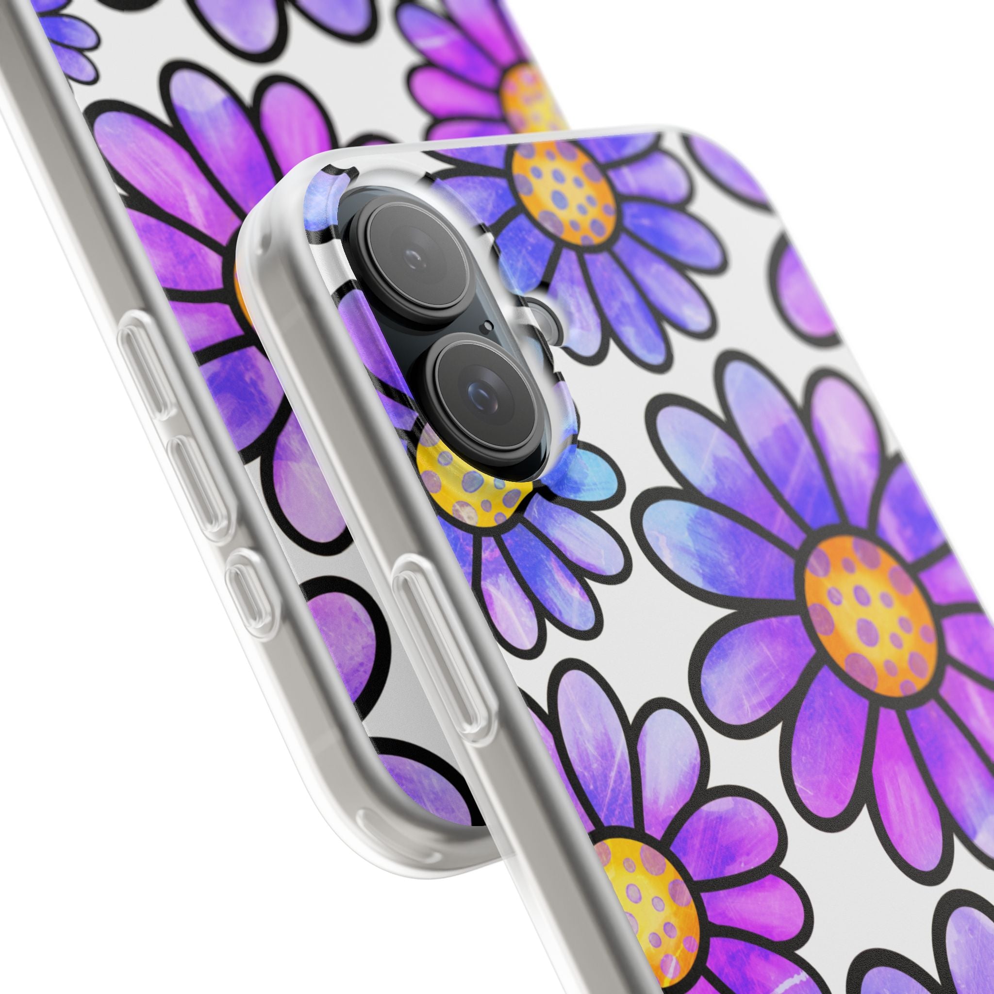 Polka Dot Blooms iPhone 16 Plus Case - Soft