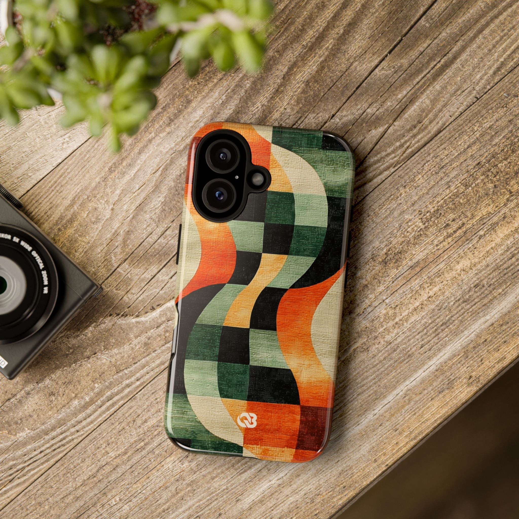 Burnt Orange Curve · Tough Etui na telefon dla iPhone