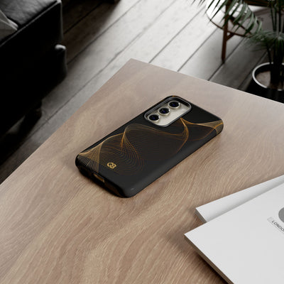 Gold Tough Phone Case for Samsung - Burnished Bronze Helix