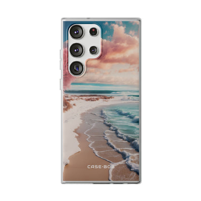 Lyserød Træ Brise Samsung S23 Ultra Cover - Blød