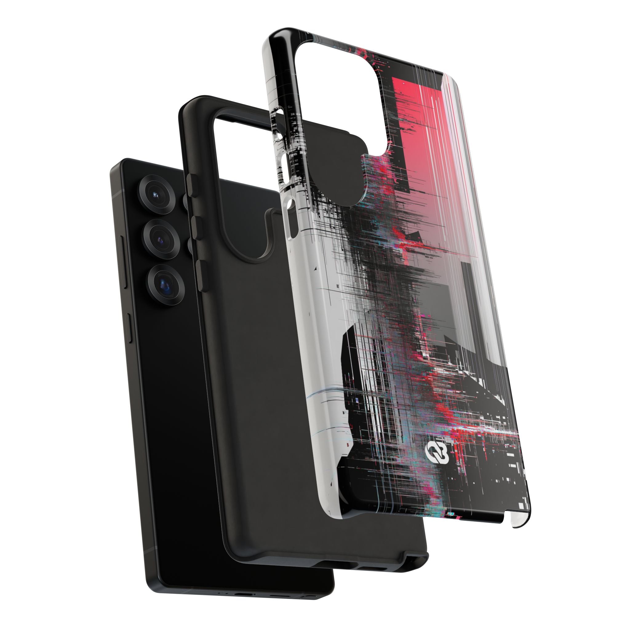 Black Tough Phone Case for Samsung - Crimson Data Leak