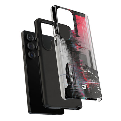 Black Tough Phone Case for Samsung - Crimson Data Leak