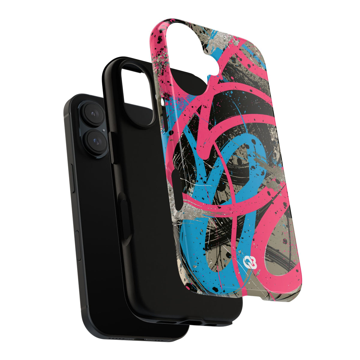Cyber Splatter Flow · Tough Phone Case for iPhone · Pink