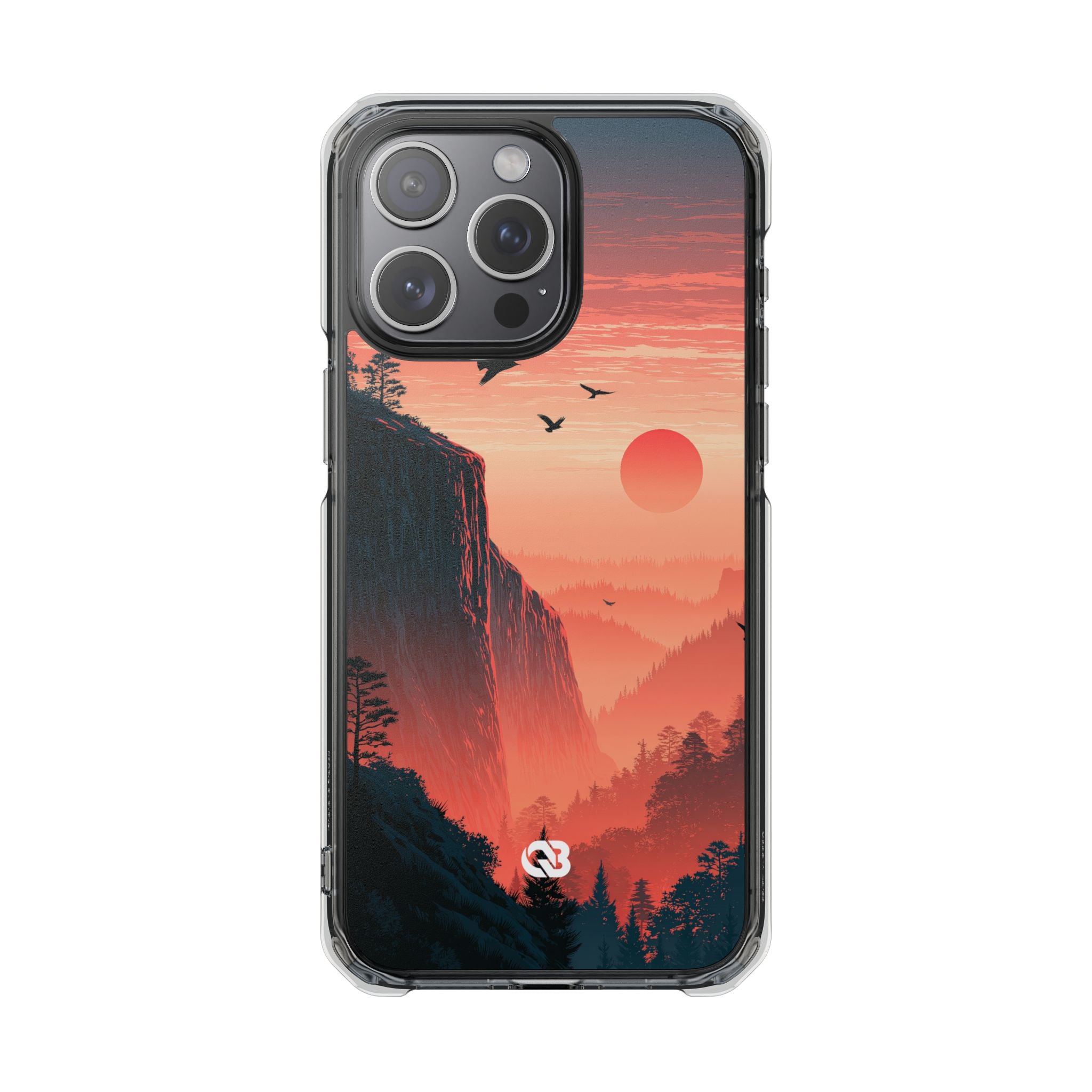 Orange Impact MagSafe Phone Case for iPhone - Crimson Ridge Flight