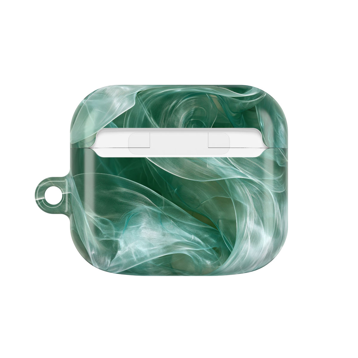 Translucent Aqua Flow · Hard Case for AirPods & AirPods Pro · Teal