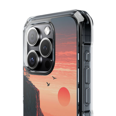 Orange Impact MagSafe Phone Case for iPhone - Crimson Ridge Flight