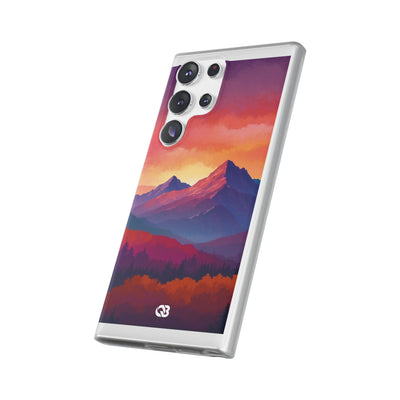 Crimson Mountain Dusk · Soft Handyhülle für Samsung