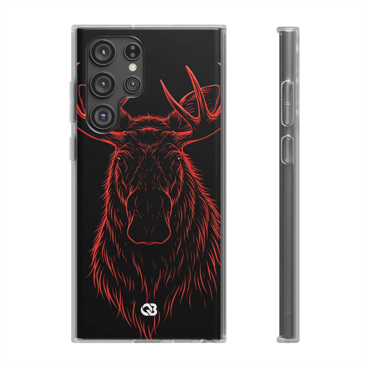 Crimson Horizon Moose · Lite Phone Case for Samsung · Black
