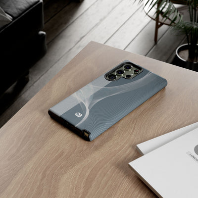 Grey Tough Phone Case for Samsung - Slate Mesh Horizon