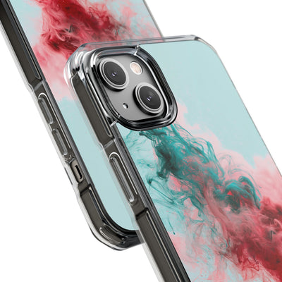 Sonic Bloom · Clear Impact Magnetic Phone Case for iPhone · Red