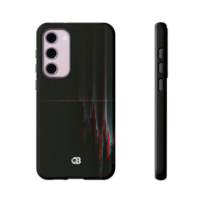 Black Tough Phone Case for Samsung - Corrupted Data Stream