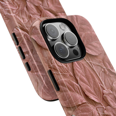 Blush Rose Relief · Tough 2.0 Magnetic Phone Case for iPhone · Pink