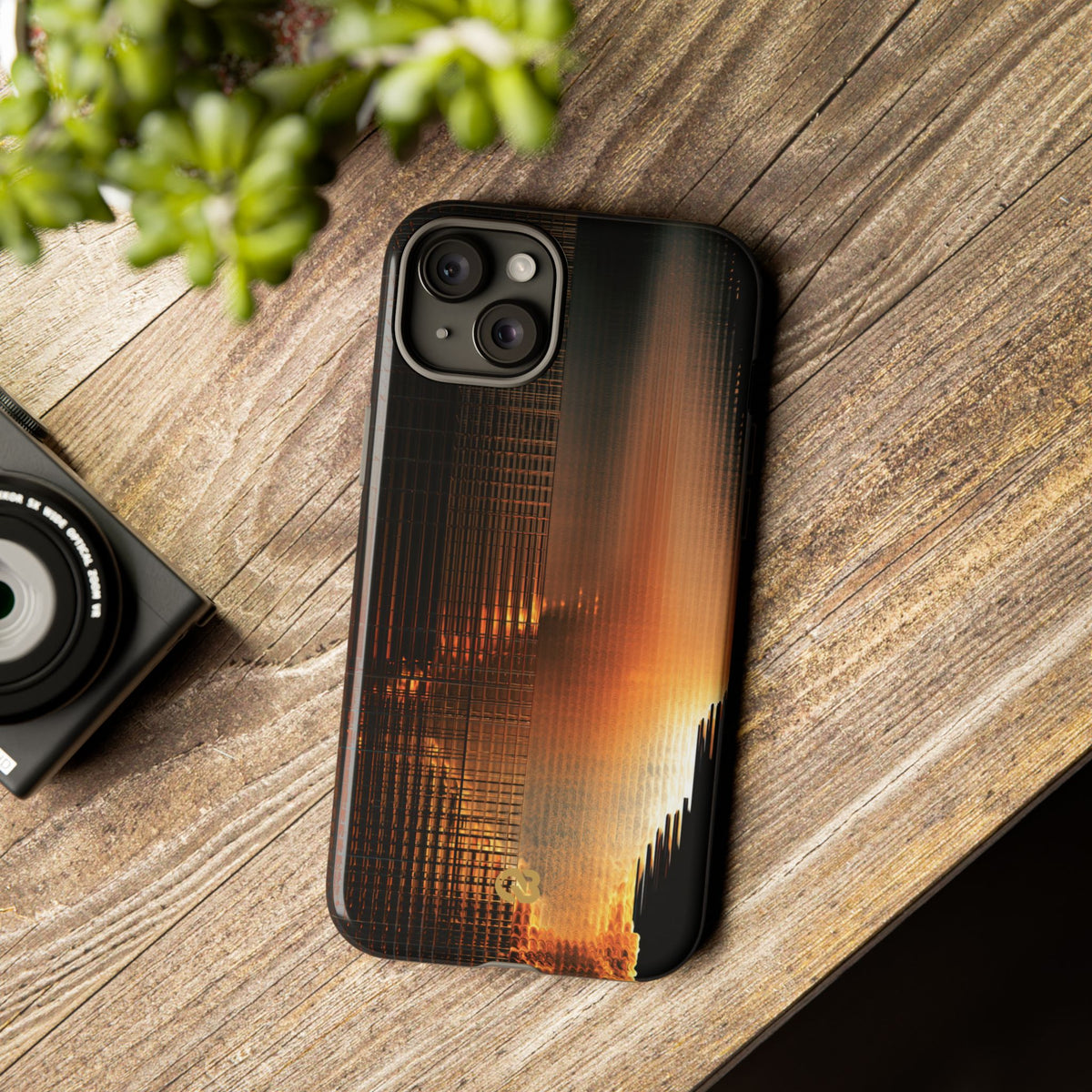 Luminous Grid · Tough Phone Case for iPhone · Black