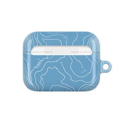 Glacial Basin Topo · Hard Case for AirPods & AirPods Pro · Blue