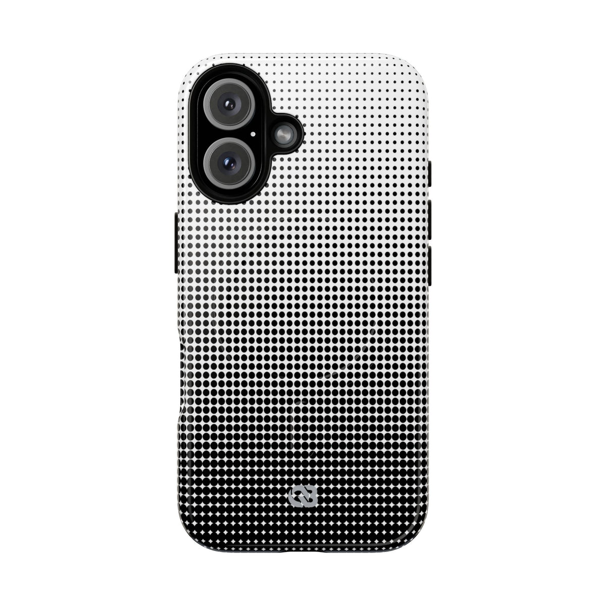 Black Tough 2.0 Magsafe Phone Case for iPhone - Obsidian Halftone Flux