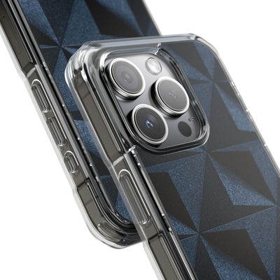 Blue Impact MagSafe Phone Case for iPhone - Indigo Basalt Facets