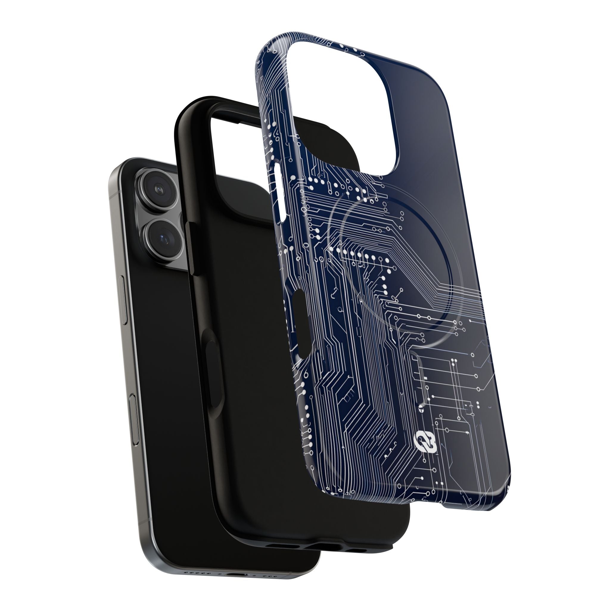 Blue Tough 2.0 Magsafe Phone Case for iPhone - Cobalt Data Stream